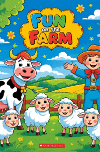 Fun in the Farm Kids Coloring Book