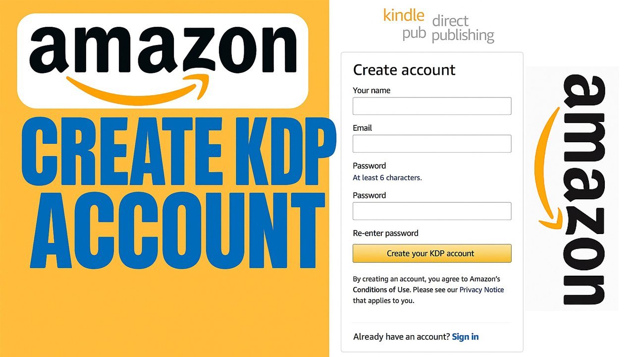 I Will Professionally Create & Set Up Your Amazon KDP Account