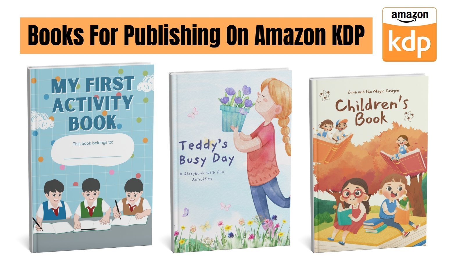 I will create and design unique children’s story and coloring books for Amazon KDP