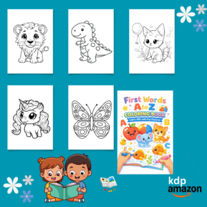 Custom Kids Coloring Book Creation – Print-Ready PDF
