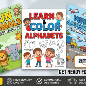 I will create a professional kids birds coloring book for Amazon KDP