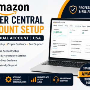 I will help you set up Amazon Seller Central Individual Account USA